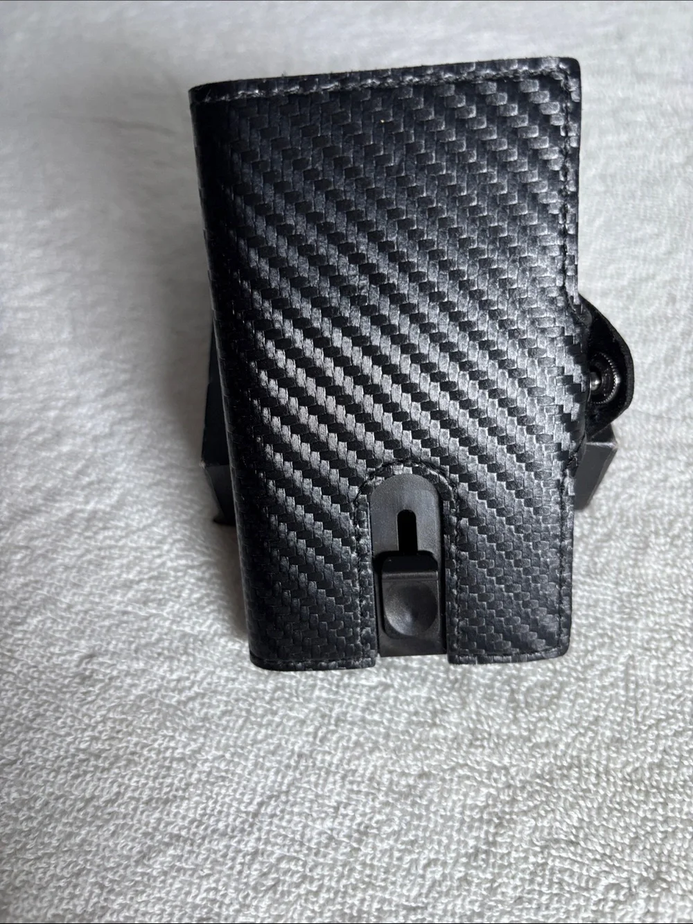 Carbon Fiber Black Minimalist Card & Key Holder